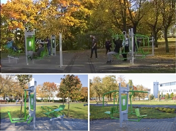Skwer przy centrum biurowym Victoria Poznań - kliknij zdjęcie aby powiększyć Skwer przy centrum biurowym Victoria Poznań